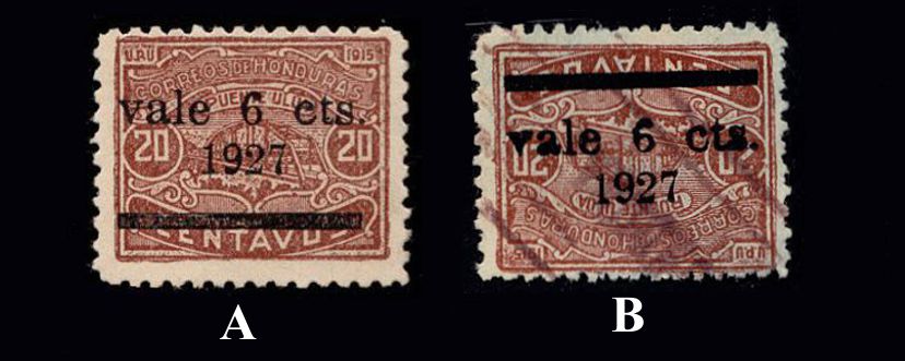 surcharge image A and B